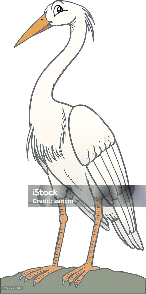 ヘロン - 鳥 サギのロイヤリティフリーベクトルアート