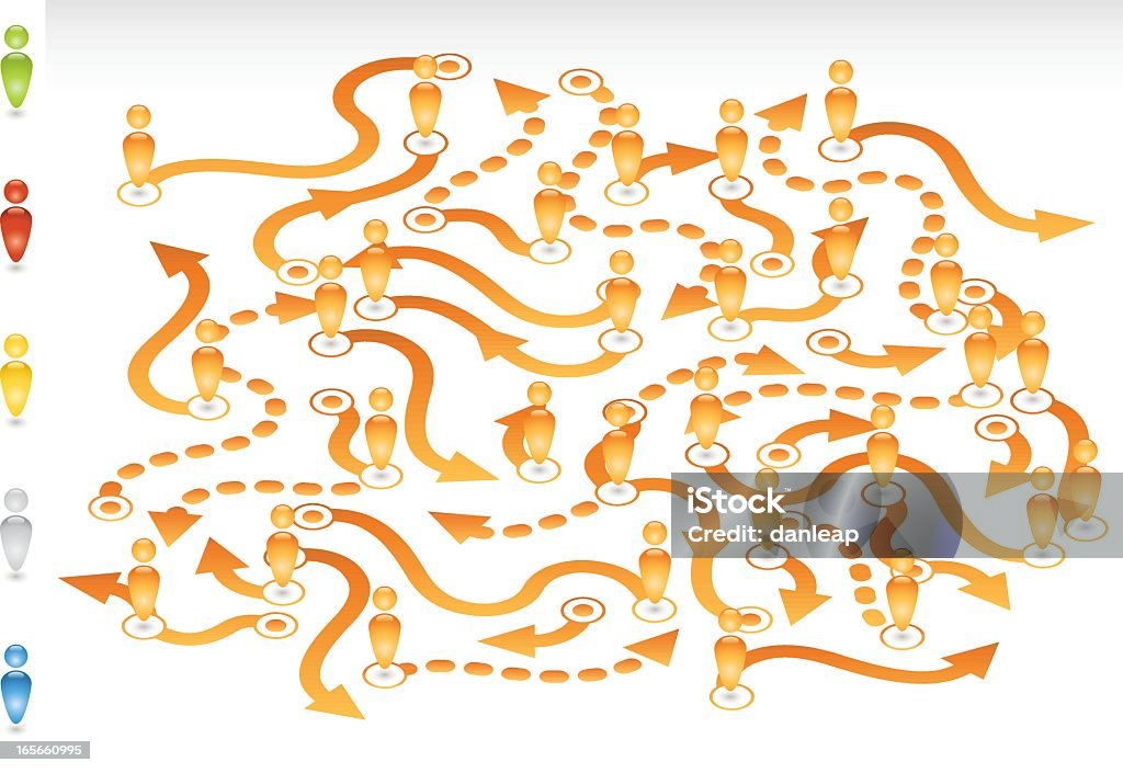 Networking - Векторная графика Блестящий роялти-фри
