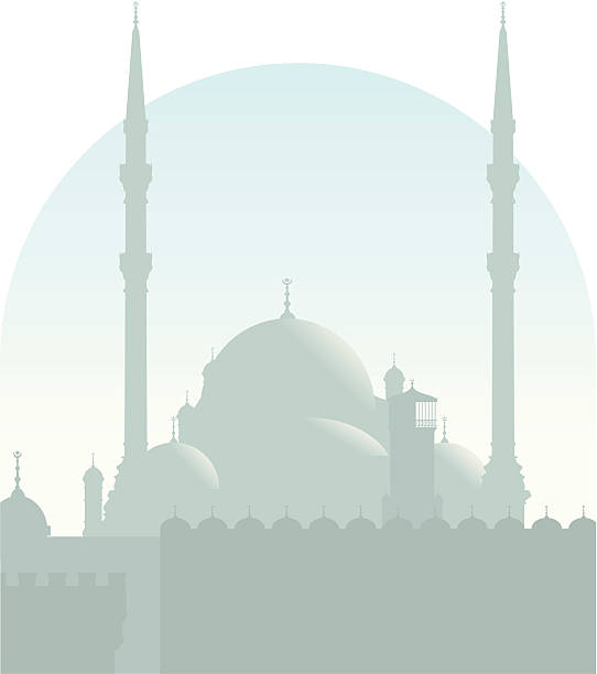 kairo-moschee - egypt islam cairo mosque stock-grafiken, -clipart, -cartoons und -symbole