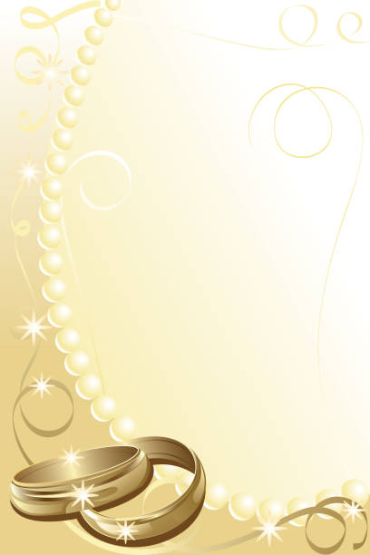 美しいウェディングリング/背景 - ring gold vertical wedding点のイラスト素材／クリップアート素材／マンガ素材／アイコン素材