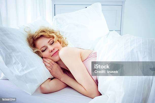 Sleeping Woman Early Morning Stock Photo - Download Image Now - Sensuality, Dreamlike, Women
