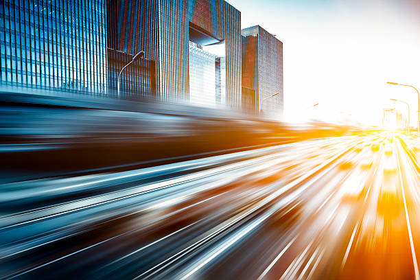 istock Motion blur image of traffic in Beijing, China 165661533