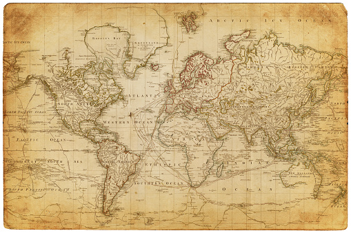 map of the world - 1800
