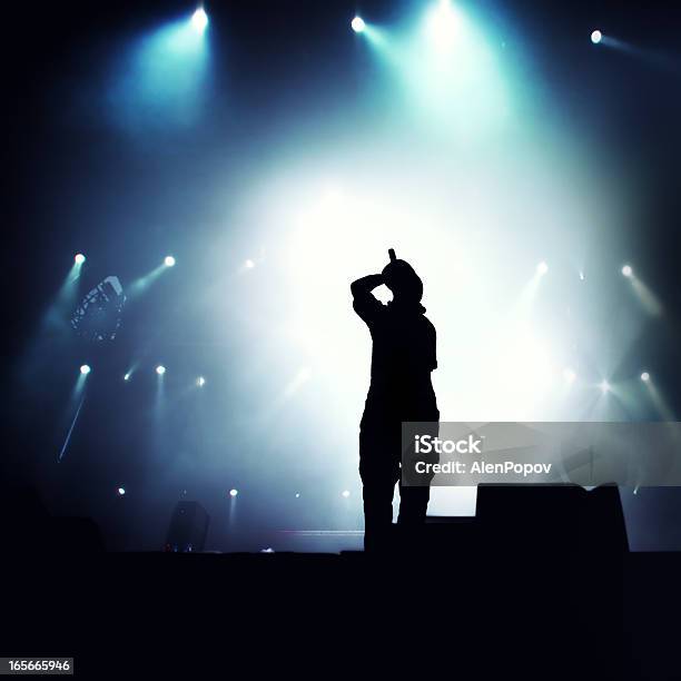 Hip Hop Singer Stock Photo - Download Image Now - Rap, Hip Hop Music, Stage - Performance Space