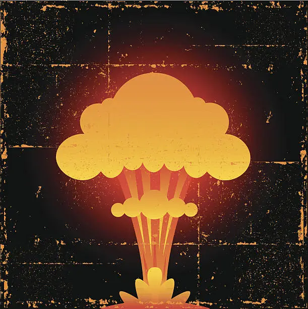Vector illustration of Nuclear Explosion