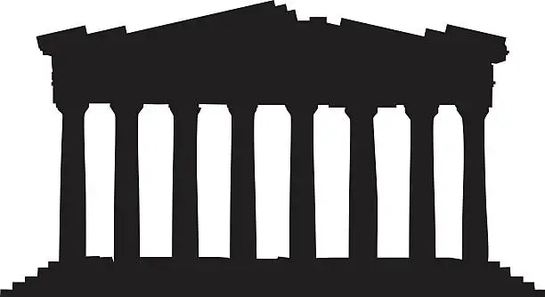 Vector illustration of Greece's Parthenon