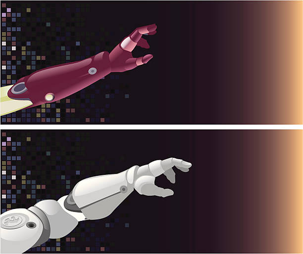 Brazo robótico - ilustración de arte vectorial