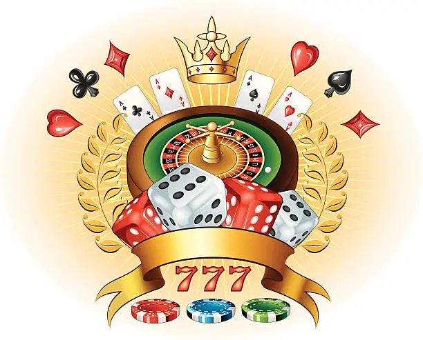Vector illustration of Casino logo