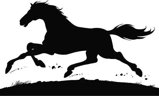 Vector illustration of Horse