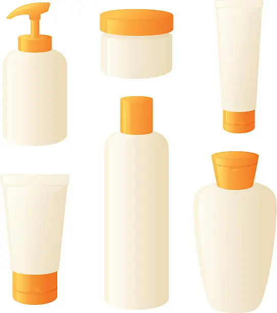 Vector illustration of Lotions and Potions