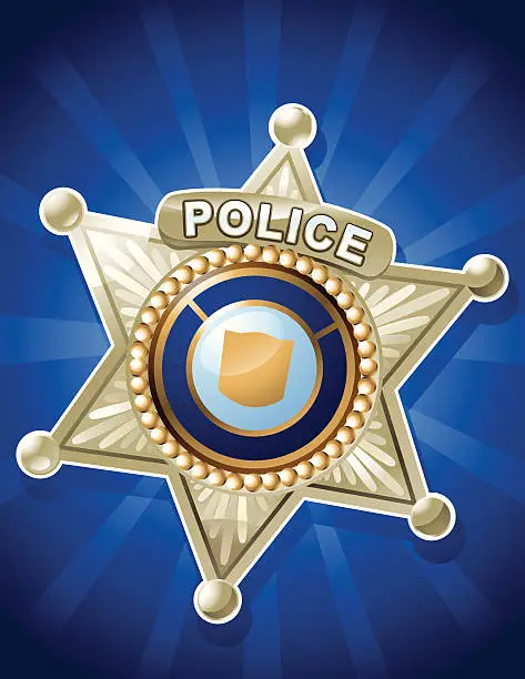 Vector illustration of Police Badge