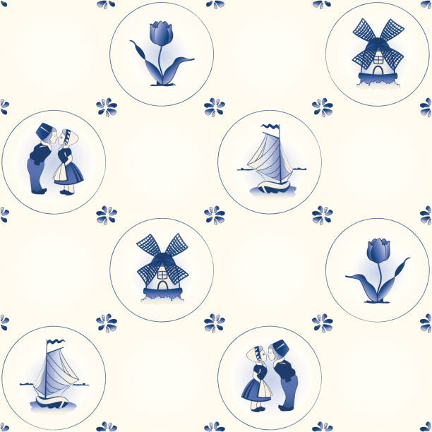 seamless pattern tile, simply drag and drop into your swatches palette - easy to edit global colors