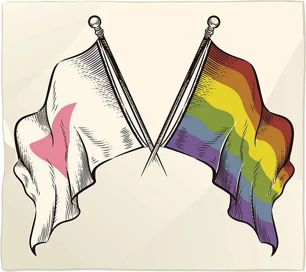 Vector illustration of Flags of Gay Pride