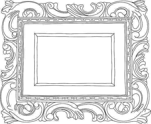 Mano disegnata spostate frame - illustrazione arte vettoriale