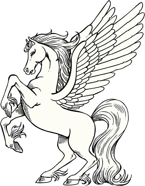 Vector illustration of Pegasus