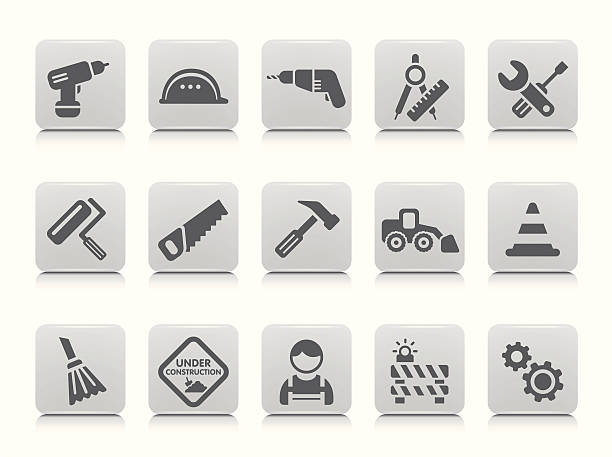 Bau Icon-Set – Vektorgrafik