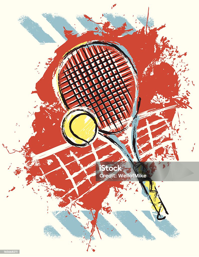 テニスポップアート - テニスのロイヤリティフリーベクトルアート