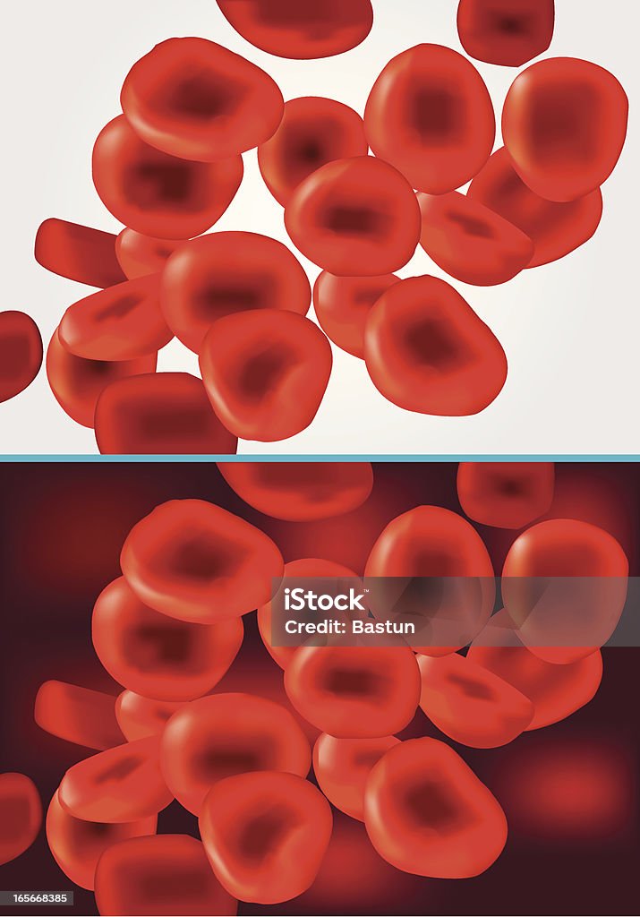 血液細胞流れる - 3Dのロイヤリティフリーベクトルアート