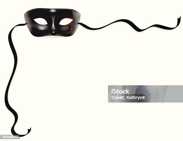 Black Mask Corner Stock Illustration - Download Image Now - Masquerade Mask, Vector, Black Color