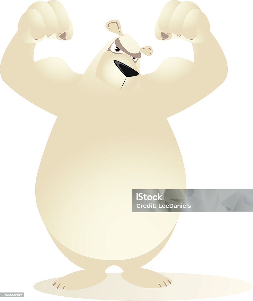 Gấu Bắc Cực Uốn Cong Cơ Bắp Của Mình Hình minh họa Sẵn có - Tải ...