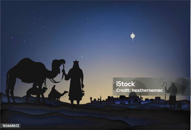 Belle Donze Heures Vecteurs libres de droits et plus d'images vectorielles de Crèche de Noël - Crèche de Noël, Bethléem, Rois Mages