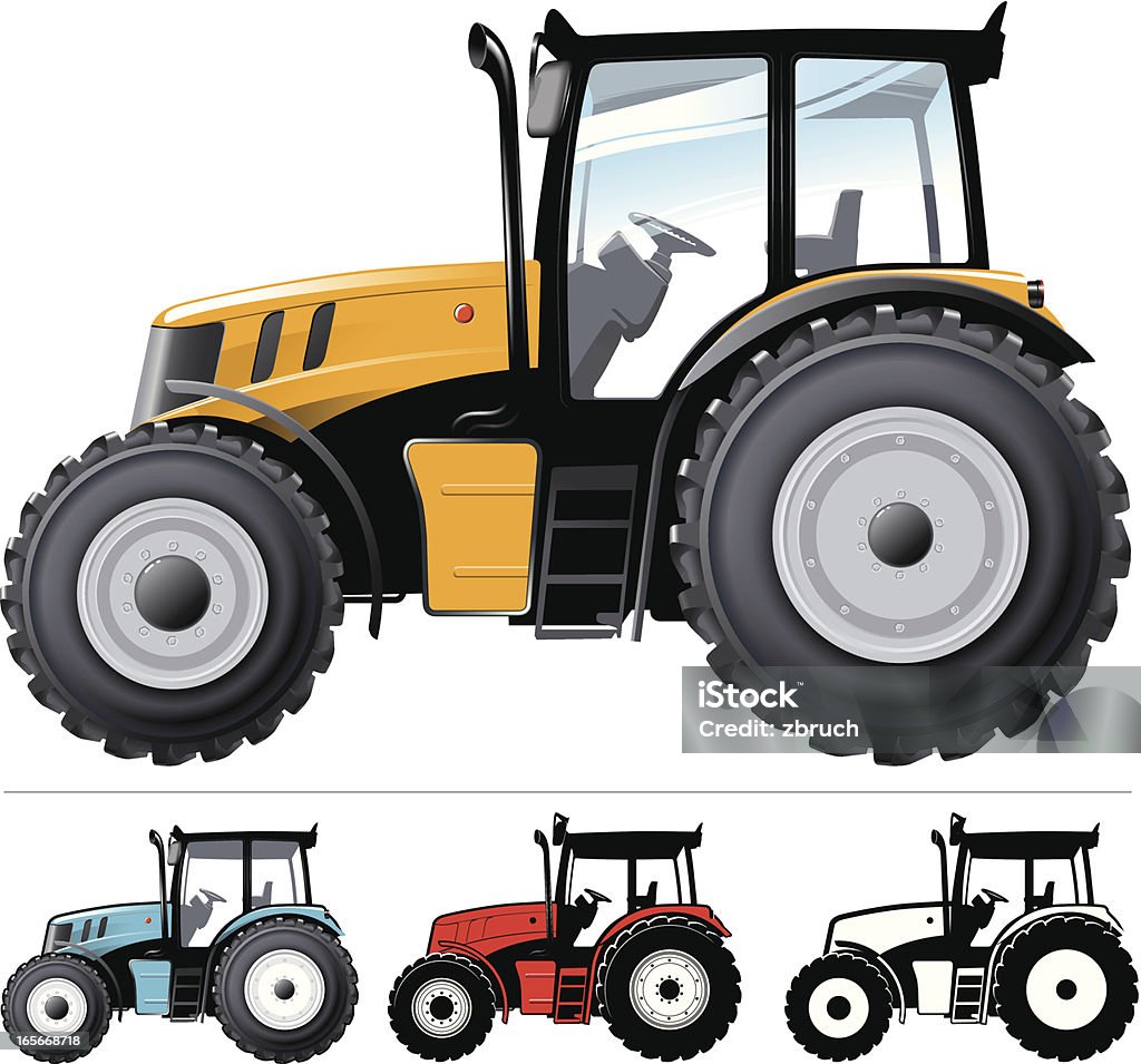 Traktor - Grafika wektorowa royalty-free (Traktor)