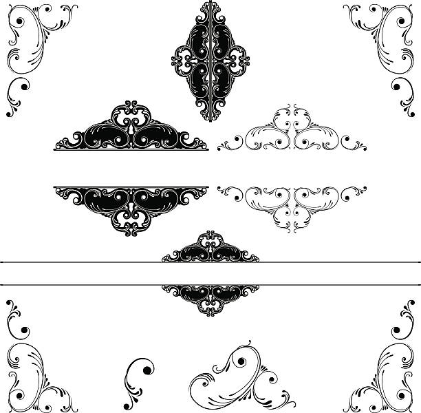 Ornate Accents vector art illustration