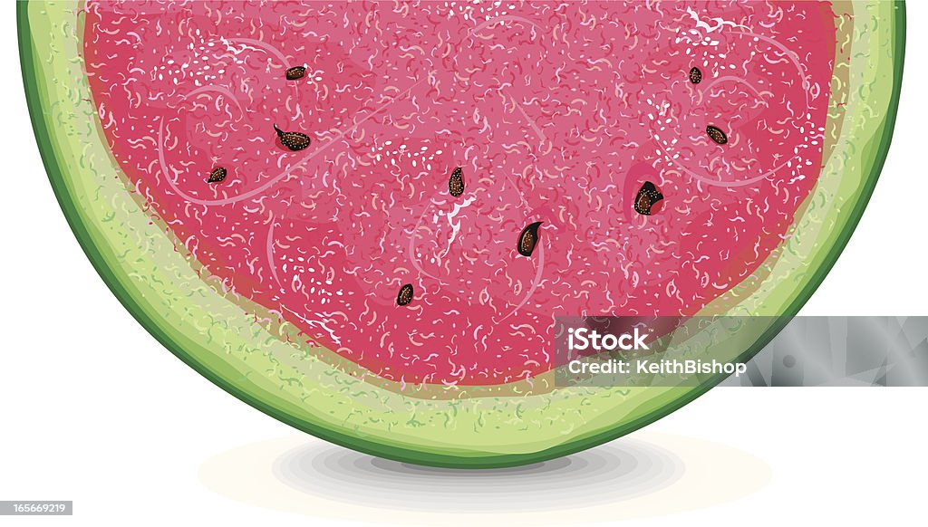 Tranche de pastèque rafraîchissante de fruits d'été - clipart vectoriel de Aliment libre de droits