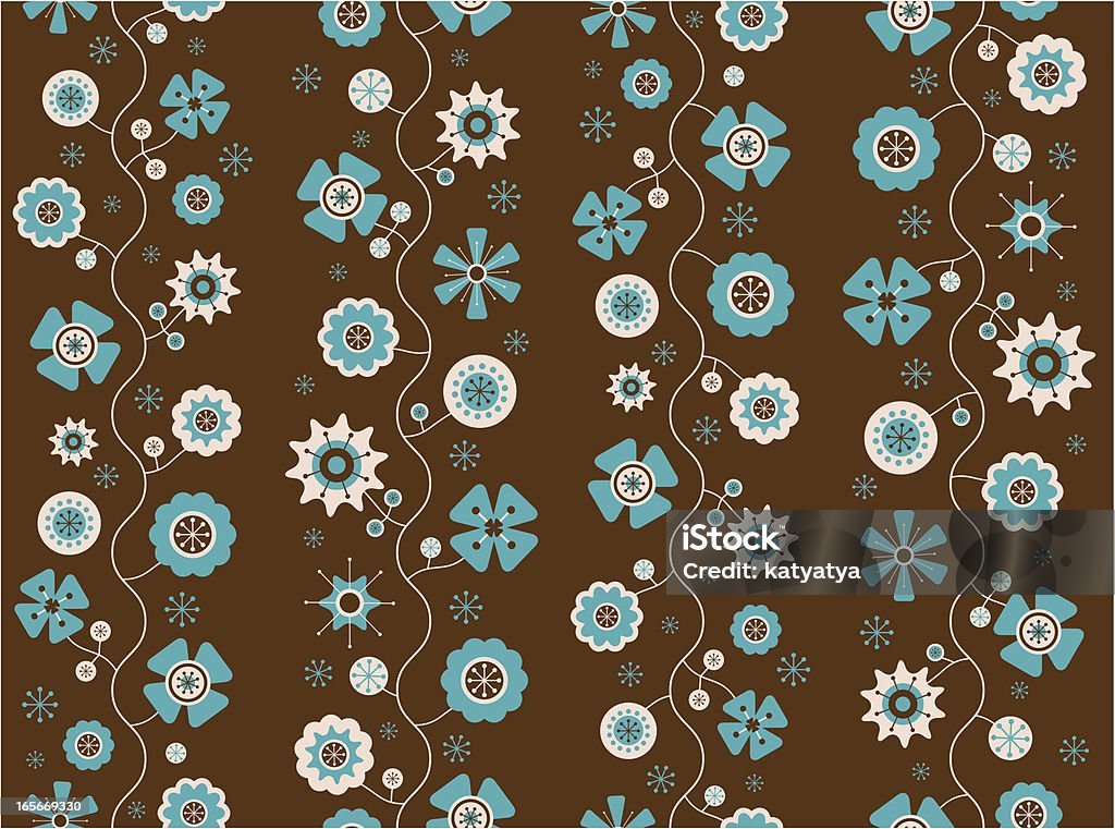 Motif de fleurs - clipart vectoriel de Abstrait libre de droits