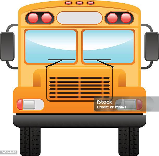 School Bus Stock Vektor Art und mehr Bilder von Schulbus - Schulbus, Vorderansicht, Bildung