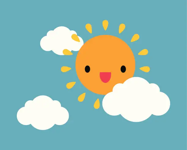 Vector illustration of Sunny Sky