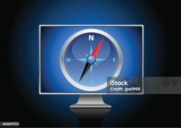 Compass Meaning Computer Computer Mapping Stock Illustration - Download Image Now - Advice ...