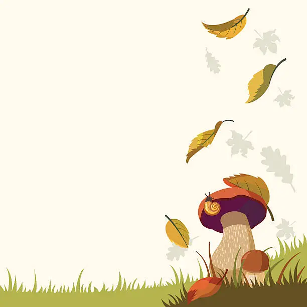 Vector illustration of Smell of the autumn