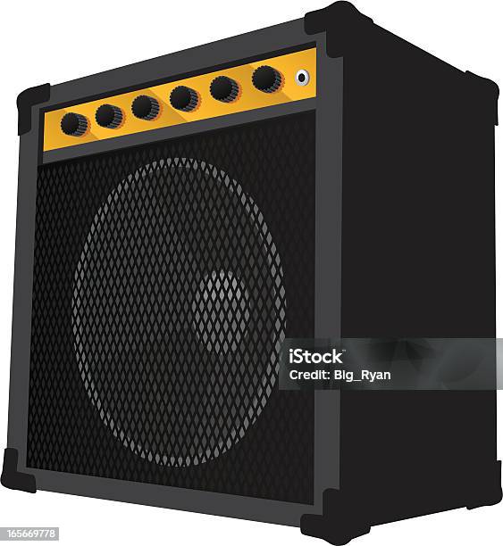 Guitar Amp Stock Illustration - Download Image Now - Amplifier, Speaker, Arts Culture and Entertainment