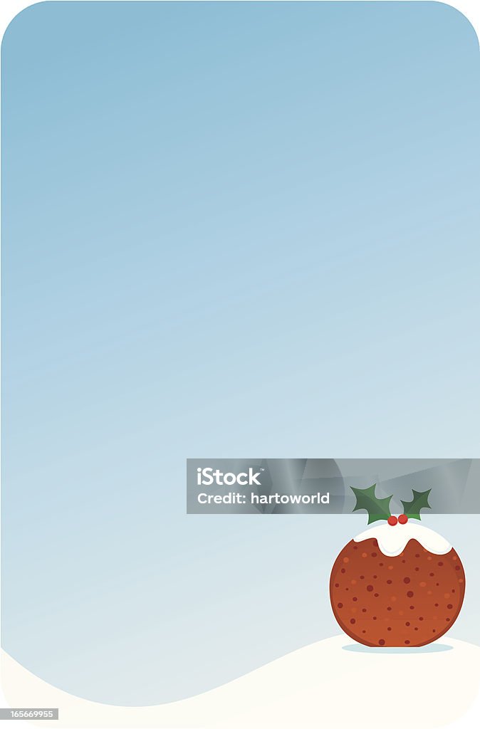 Christmas Pudding Hintergrund - Lizenzfrei Bildhintergrund Vektorgrafik