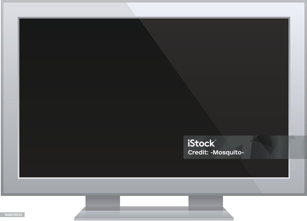 LCD TV LCD TV. Computer Monitor stock vector