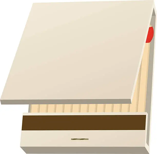 Vector illustration of matchbook