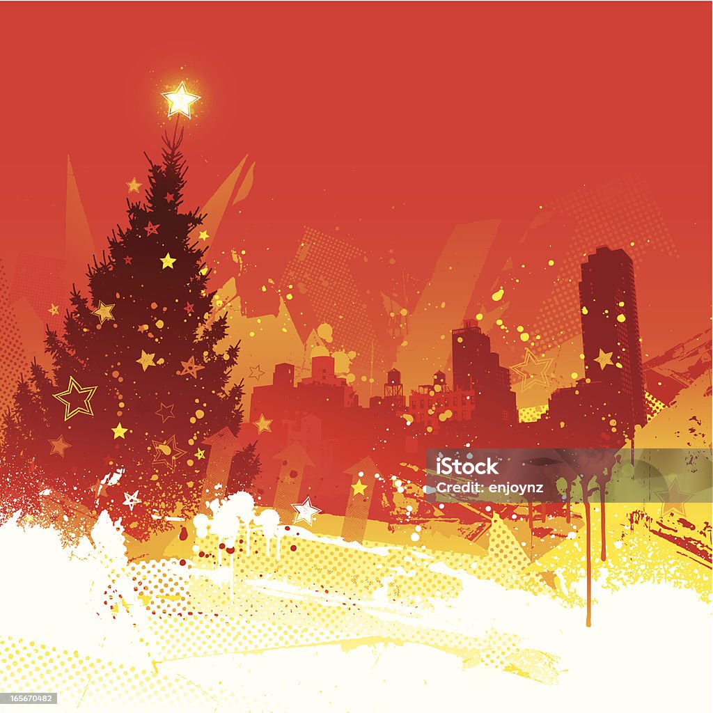 Urban Weihnachten - Lizenzfrei Weihnachten Vektorgrafik