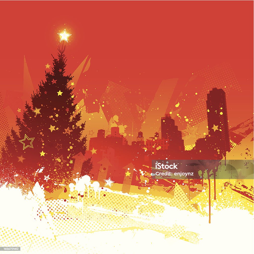 Urban Noël - clipart vectoriel de Noël libre de droits