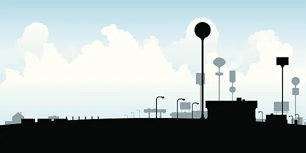 Vector illustration of Highway Pitstop