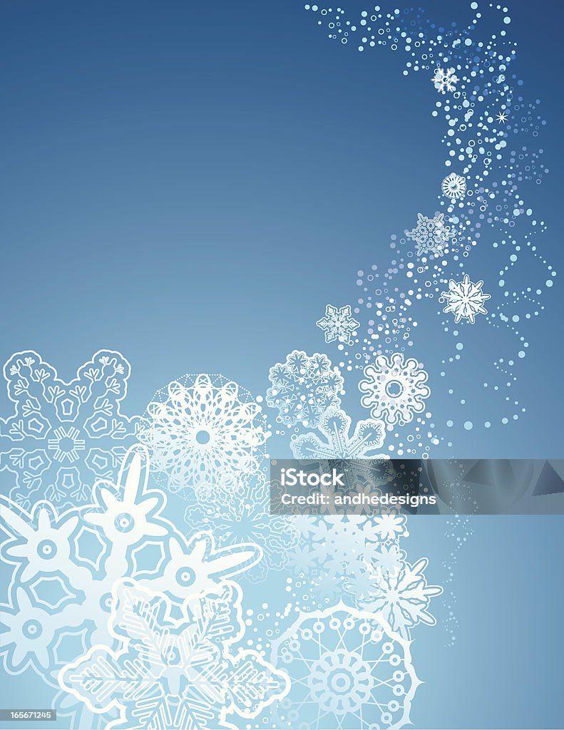 Carte de Noël avec flocon de neige - clipart vectoriel de Blanc libre de droits