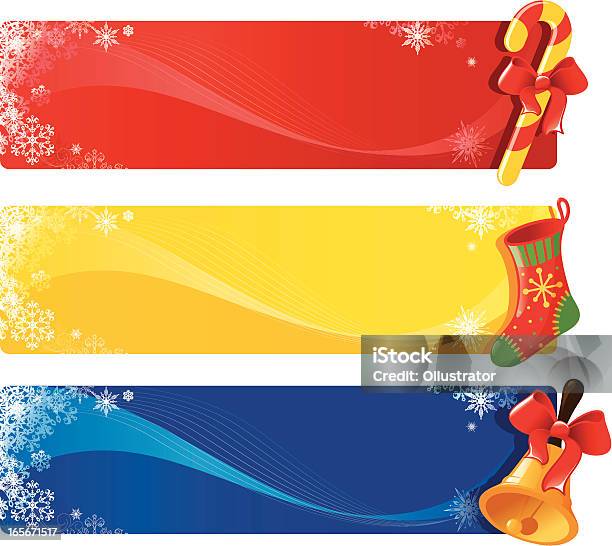 Bannières De Noël Vecteurs libres de droits et plus d'images vectorielles de Hiver - Hiver, Bannière animée, Bleu