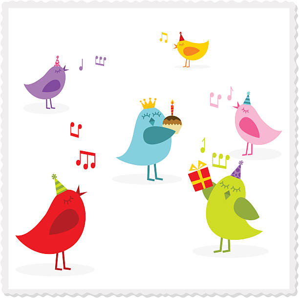 Happy Birthday Stock Illustration - Download Image Now - Birthday, Singing,  Blowing - iStock