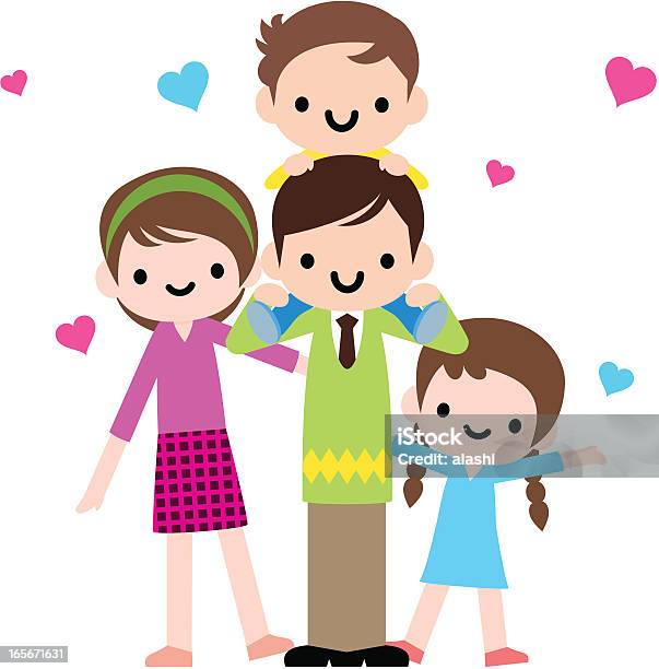 幸せな家族の時間 - おんぶのベクターアート素材や画像を多数ご用意 - おんぶ, イラストレーション, 子供