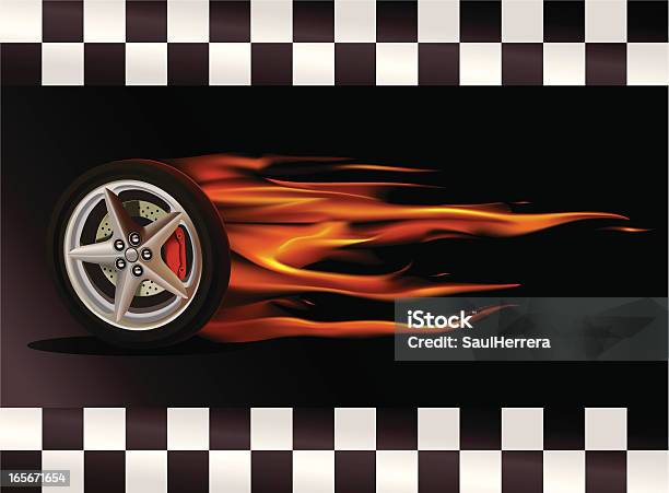 휠 및 화재 바퀴에 대한 스톡 벡터 아트 및 기타 이미지 - 바퀴, 열-개념, 핫 로드