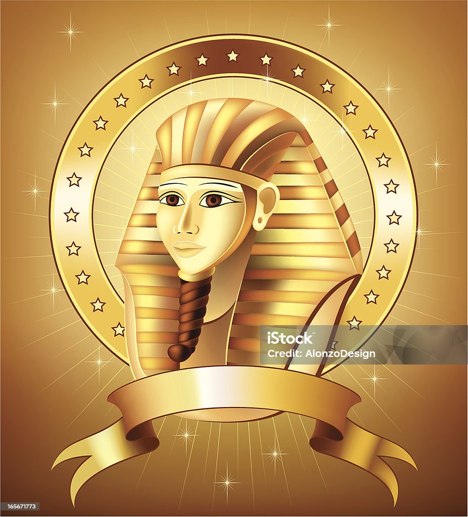 Faraone Emblema - arte vettoriale royalty-free di Faraone