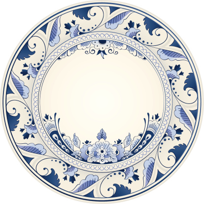 Antique Delft Blue Plate