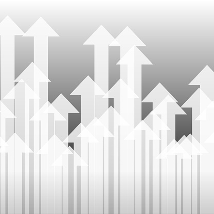 In this visually compelling presentation, a 3D bar graph takes the form of a forest composed of transparent arrows, each pointing upward to symbolize growth or progress. This unique visualization method offers viewers a spatial representation of data that is both intricate and clear. The transparent nature of the arrows adds a layer of complexity, allowing for an overlapping, multi-dimensional view of progress metrics. This creative approach to data visualization transforms the way information is absorbed, making it not just understandable but also aesthetically engaging.