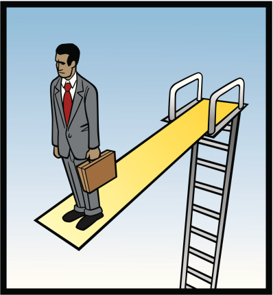 Great illustration of an African American businessman on diving board. Perfect for a career or business illustration. EPS and JPEG files included. Be sure to view my other illustrations, thanks!
