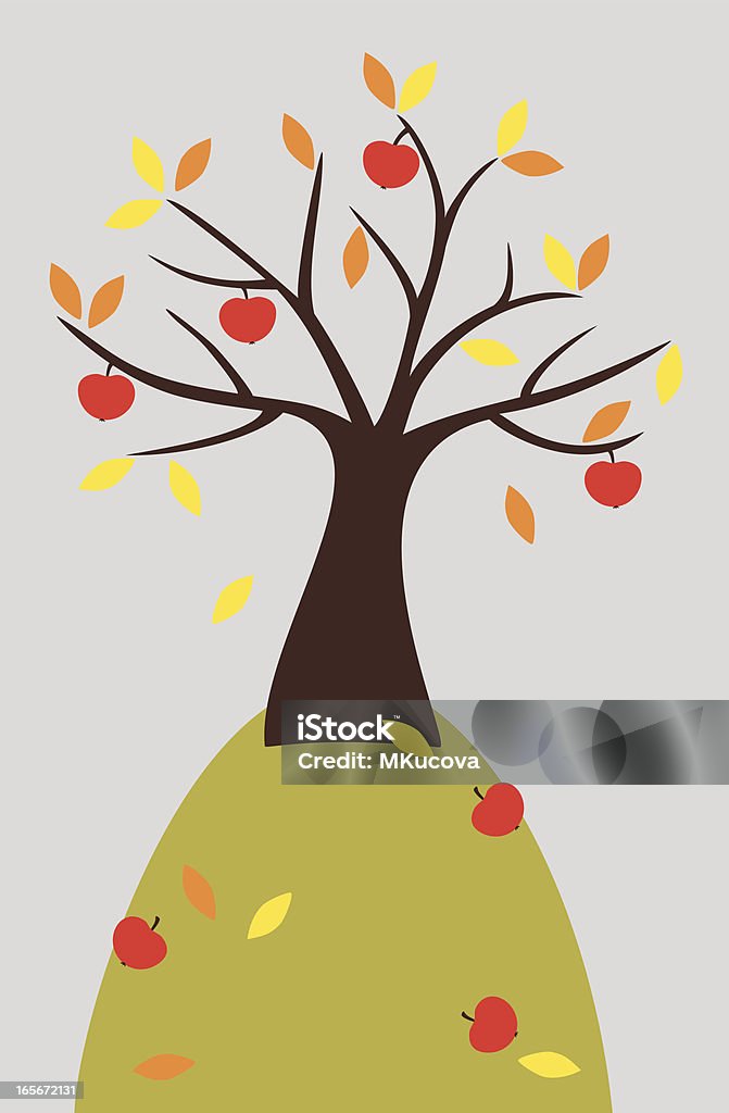 De otoño tree - arte vectorial de Altozano libre de derechos